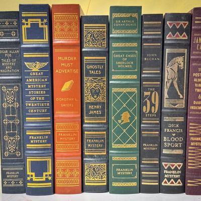 (8) Franklin Library Mystery Classics – Poe, Doyle, Sayers, Cain