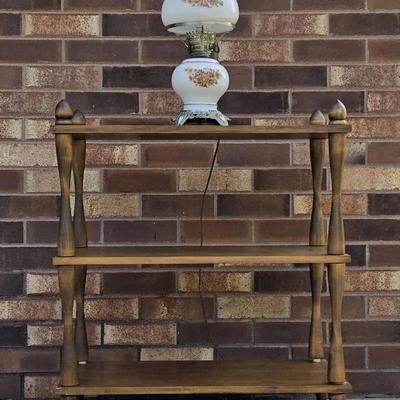 Vintage Shelving & Lamp (LR)