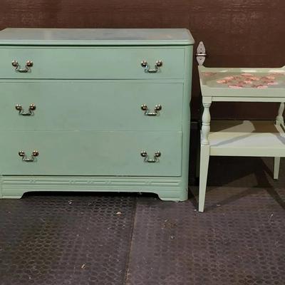 Pair of Painted Furniture Pieces (G)