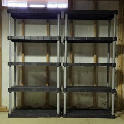Plastic Storage Shelves - Lot 1 (B)