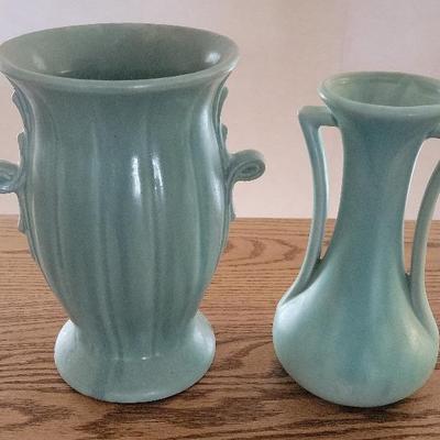 2 Vintage McCoy Pottery Vases
