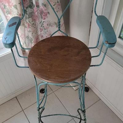 Antique Ice Cream Parlor Stool