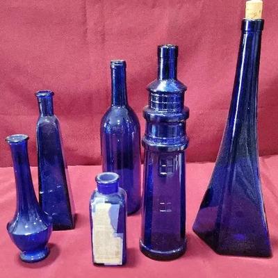 Cobalt Blue Bottles