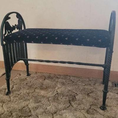 Wrought Iron Bench