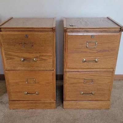 Oak File Cabinets