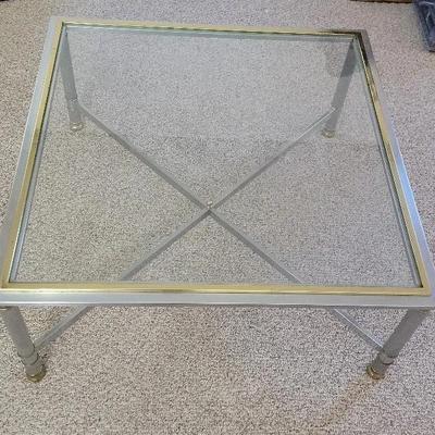 Steel & Brass Coffee Table