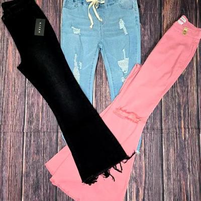 "Risen," "Vibrant," and "American Bazi" Jeans
