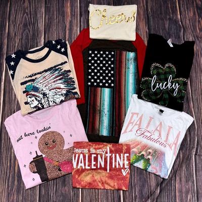 Medium Holiday Themed T-Shirt Lot