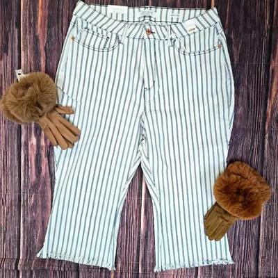 "Judy Blue" Pinstripe Pants with Gloves