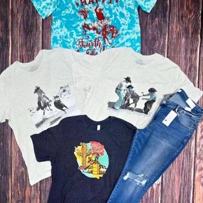 "KanCan" Jeans & "Crazy Train" Graphic Tees 
