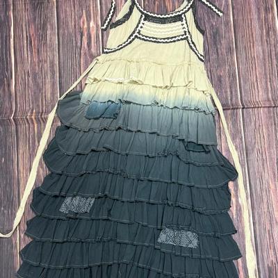 “A Rare Bird” Ric Rac Ruffle Dress - Size Small