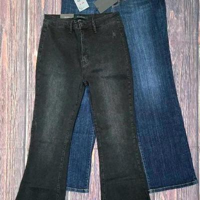"Risen" Hem Frayed Denim & "Judy Blue" High Waisted