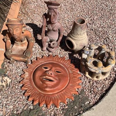 Clay Yard Decorations And Statues