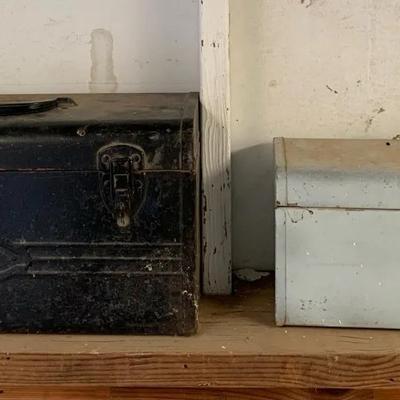 Two Toolboxes With Gun Cleaning Supplies And Misc Tools