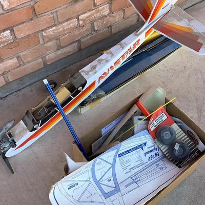 Model Airplane With Parts 