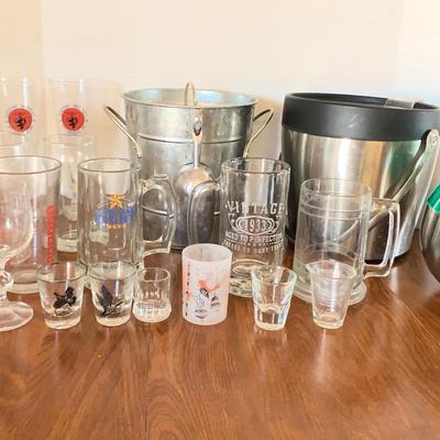 Ice Buckets And Beer Glasses 
