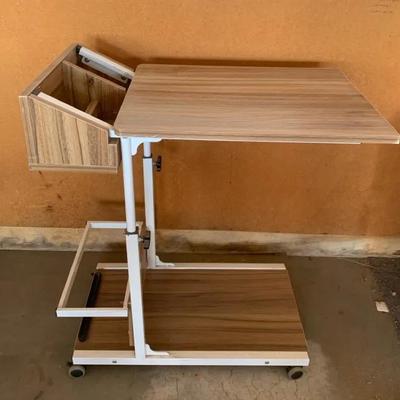 Adjustable Rolling Desk Cart ￼