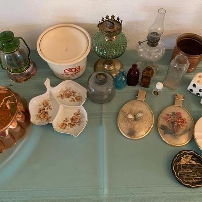 Glass Bottles, Hurricane Lamps, And More