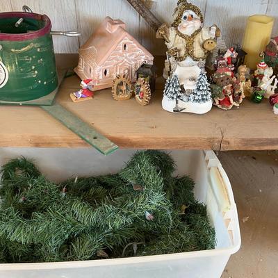 Heavy Duty Tree Stand, Christmas Lights And Christmas Ornaments