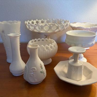 Vintage Milk Glass Items