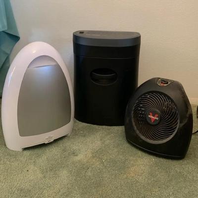Fan, Vacuum, And Paper Shredder