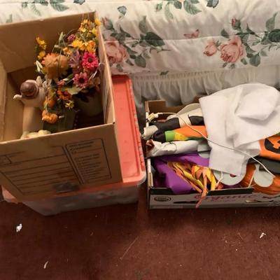 Large Misc Lot Of Halloween Decor 