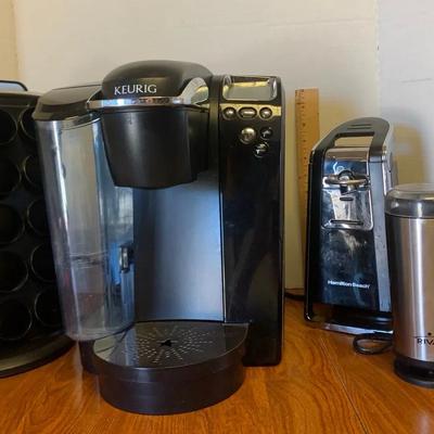 Keurig Coffee Maker, Keurig Cup Holder, Hamilton Beach Electric Can Opener 