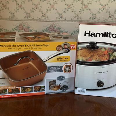 Copper Chef Pan - NIB And Hamilton Beach Crockpot-NIB
