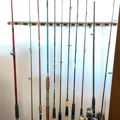 Lot Of 11 Fishing Rods 
