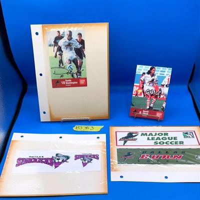BJ353 Dallas Burn & Sidekicks Soccer - Autographs 
