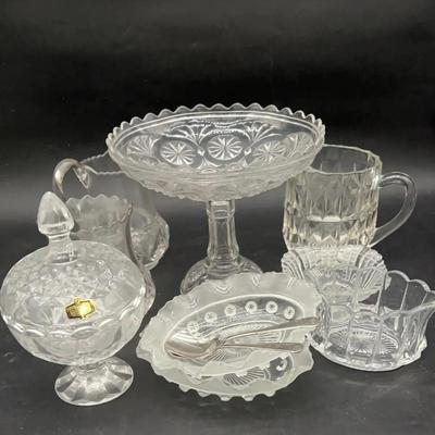 BJ234 Crystal Candy Dish With A Lid