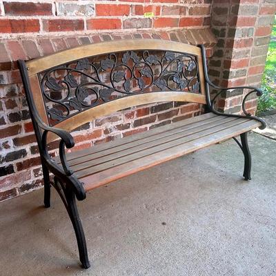 BJ377 Park Metal/Wood Bench