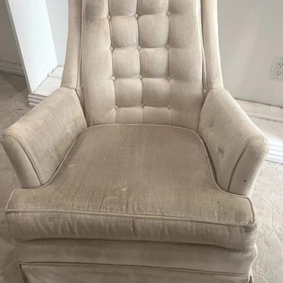 BJ320 Upholstered Mid-century modern rocking chair