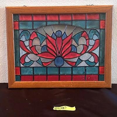 BJ380 18x12 Stain Glass Wall Decor 