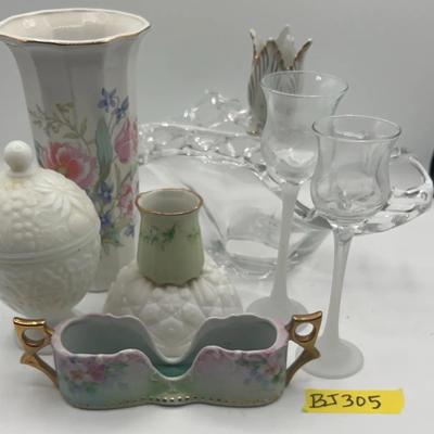 BJ305 Vases, Milk Glass And More 