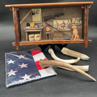 BJ290 Hunting Theme Shadow Box Art