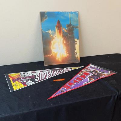 BJ189 Dallas Sidekicks Pennant - Team Autographs & More