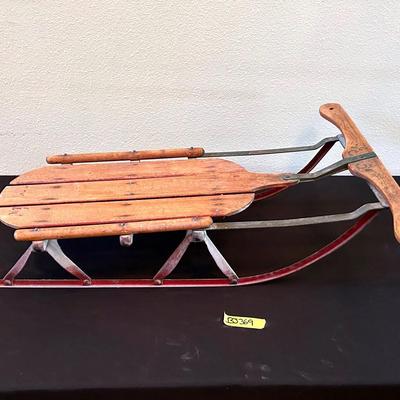BJ369 Rare Antique Flexible Flyer Sled 