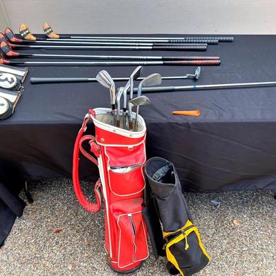 BJ137 Variety Of Classic Wood & Iron Clubs!!