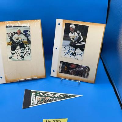 BJ355 Dallas Stars Signed Autographs - Mike Modano  /Craig Ludwig