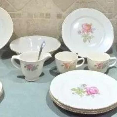 Cunningham & Pickett, Inc. Hand Decorated Calirose China Sets of 3 & 4
