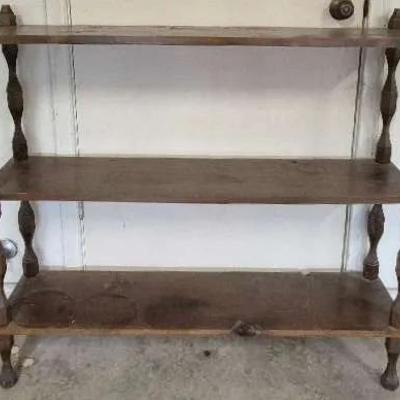 Vintage 3 Tier Wooden Shelf