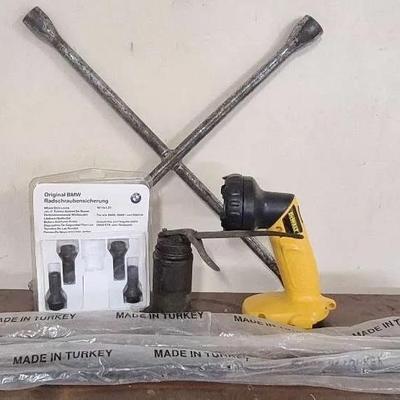 BMW Wheel Bolt Locks, DeWalt Flashlight, Tire Iron, Gas Struts, And More 