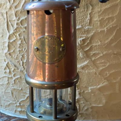 Sale Photo Thumbnail #22: Vintage Hockley Brass Miner's Safety Lamp