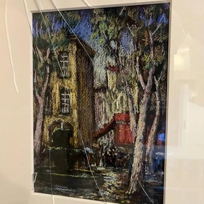 Framed Art Print - Glass Cracked 19.5”x16”