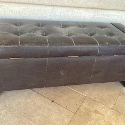 Leather Patio Bench That Stores Covers For Patio Furniture