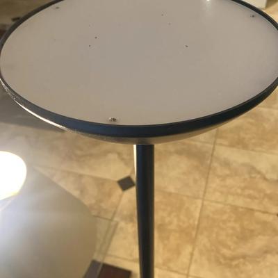 Black Single Stand Lamp Push On Button