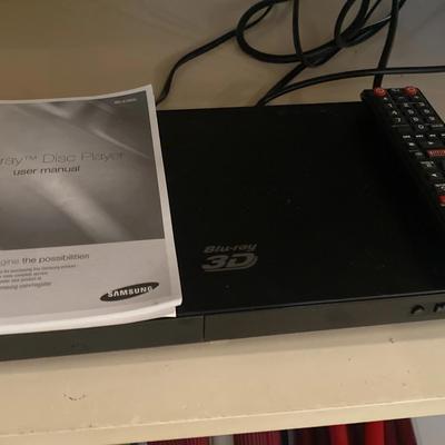 Samsung 3D Blu Ray Player With Remote And Instructions