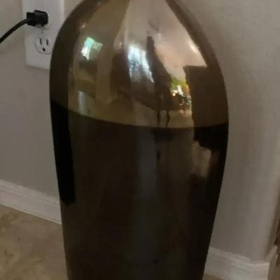 Gold Finished Vase Sculpture 