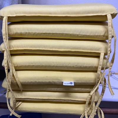 Sunbrella Yellow Seat Cushions (8)